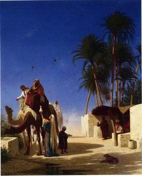 unknow artist Arab or Arabic people and life. Orientalism oil paintings  411